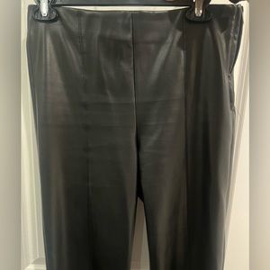 Zara Pleather wide leg pants